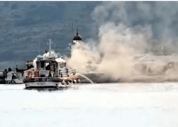 Milta Marina’da motor yat yandı