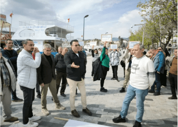 Marmaris’te çevrecilerle  SİNPAŞ işçileri karşı karşıya geldi