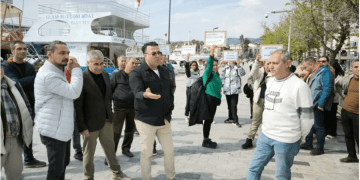 Marmaris’te çevrecilerle  SİNPAŞ işçileri karşı karşıya geldi