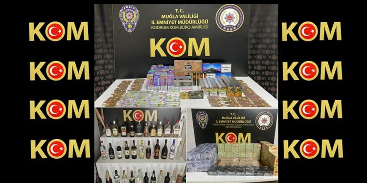 Bodrum ve iki ilçede kaçakçılık operasyonu