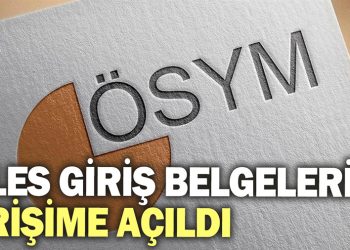 ALES giriş belgeleri erişime açıldı
