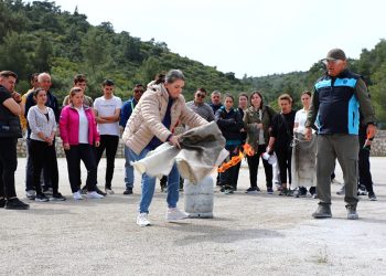 Belediye, Yangın Eğitimi Programlarını Sürdürüyor