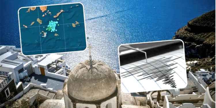 Santorini depreminde skandal
