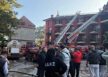 Marmaris’teki otel yangınında 5’i çocuk 17’si yabancı uyruklu 24 kişi etkilendi
