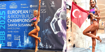 Kadın Vücut Geliştirme Sporcusu Avrupa Üçüncüsü Oldu