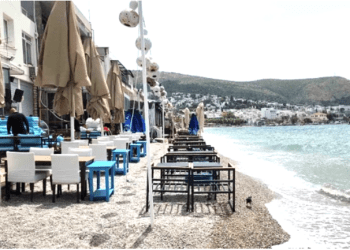 Bodrum sahillerinde utandıran görüntüler