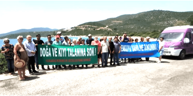 Limak’ın halk plajına yapacağı turistik tesisin duruşması öncesi köylülerden ve çevrecilerden sert tepki