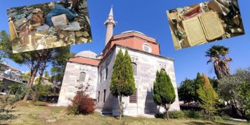 1300 yıllık camiinin bahçesinde skandal: Görüntüler büyük tepki topladı