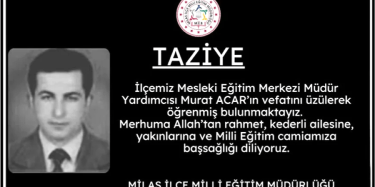 Eğitim camiasının acı kaybı