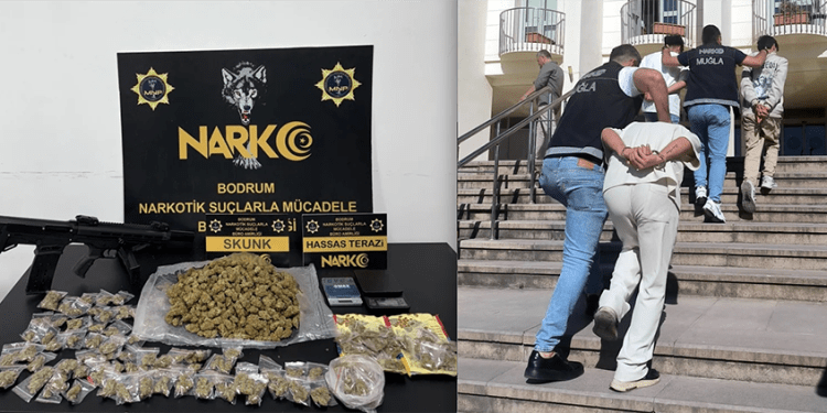 Bodrum’da uyuşturucu operasyonu 3 tutuklama