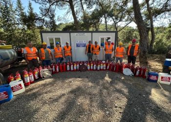 Kızılağaç köylüleri yangın acil müdahale ekibi kurdu