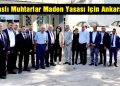 Milaslı Muhtarlar Maden Yasası için Ankara’da