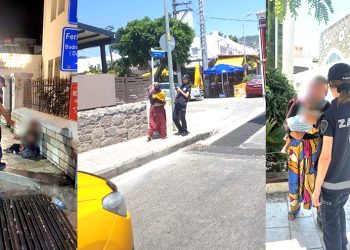 Bodrum’da İngilizce ve Türkçe pankartlı seyyar satıcı, hanutçu, dilenci operasyonu