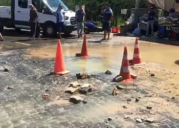 Bodrum’da kanalizasyon hatları ve su isale hatları patladı