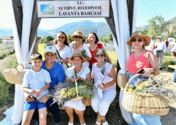 Lavanta hasadı renkli görüntülere sahne oldu