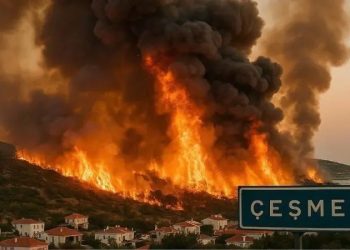 İzmir-Çeşme Karayolu Ulaşıma Kapandı: Çeşme’deki Orman Yangını Otoyola Sıçradı