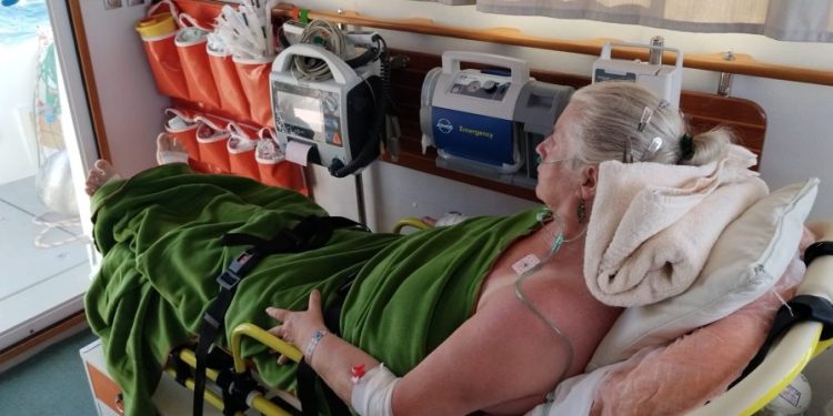 Deniz Ambulansı ile Adadan Bodrum’a Getirildi