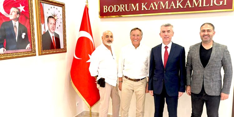 Bülent Eczacıbaşı, Bodrum Kaymakamı Sırmalı ile “Lise” projesini konuştu