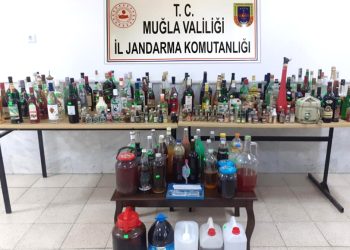 Datça’da Kaçak İçki İmalathanesine Baskın