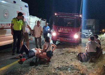 Bodrum’da turistik ölüm yolunda feci kaza, ortalık savaş alanına döndü 3 kişi ağır yaralandı