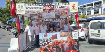 Bodrum İnsani Değerler Derneği’nden Gazze ve Sumud Filosuna Destek Standı
