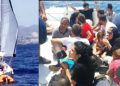 Torba açıklarından İtalya yolundaki yelkenli teknede göçmenleri İHA tespit etti