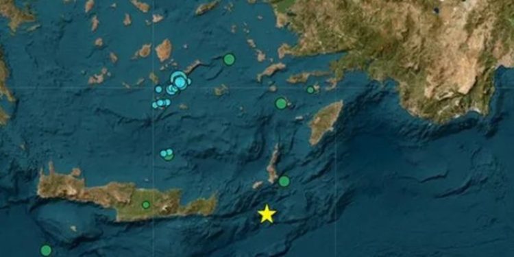 Akdeniz Girit açıklarında 4.1 büyüklüğünde deprem!