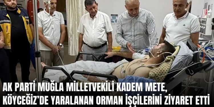 Muğla Milletvekili Kadem Mete, Köyceğiz’de yaralanan orman işçilerini ziyaret etti