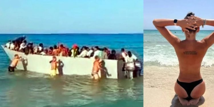 Çıplaklar adası çıldırdı, Afrika’dan gelen göçmenleri adaya sokmadılar