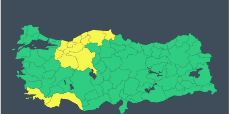 Bugün ve yarına dikkat: 17 ile sarı kodlu uyarı, Muğla’da var