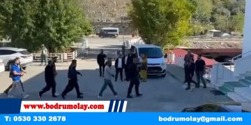 Muğla’da tefecilik operasyonu, gözaltına alınan 5 kişi adliyeye sevk edildi