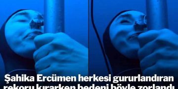 Şahika Ercümen herkesi gururlandıran rekoru kırarken bedeni böyle zorlandı