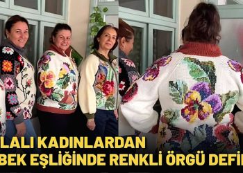 Muğlalı Kadınlardan Zeybek Eşliğinde Renkli Örgü Defilesi