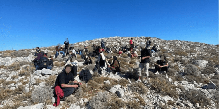 Bodrum’un karşısındaki adada 85 göçmen mahsur kaldı