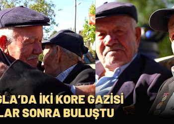 Muğla’da İki Kore Gazisi Yıllar Sonra Buluştu