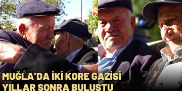 Muğla’da İki Kore Gazisi Yıllar Sonra Buluştu