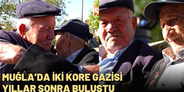 Muğla’da İki Kore Gazisi Yıllar Sonra Buluştu