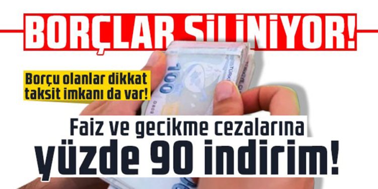 Borçlar siliniyor