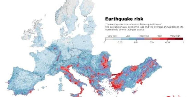 Dünya İsviçre’nin yayınladığı bu SİSMİK HARİTAYI konuşuyor, Türkiye’de var…
