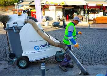 Yeni Nesil Elektrikli Yol Süpürme Araçları Bodrum Sokaklarında