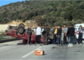 Takla atan kamyonetin sürücüsü yaşamını yitirdi