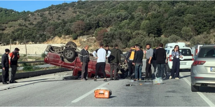 Takla atan kamyonetin sürücüsü yaşamını yitirdi