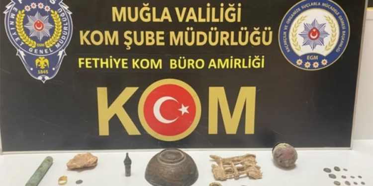 Muğla’da tarihi eser operasyonu 132 eser yakalandı