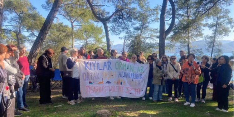 Akyaka Orman Kampı’nda “Doğa satılık değil” eylemi