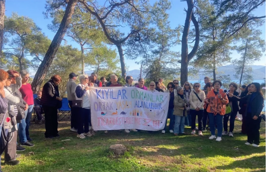 Akyaka Orman Kampı’nda “Doğa satılık değil” eylemi