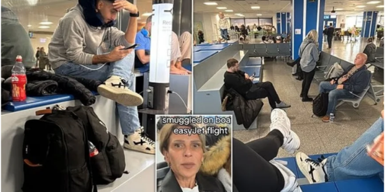 Ölen anneannelerini tekerlekli sandalye ile uçağa bindirip İspanya’dan İngiltere’ye gitmeye çalıştılar, uçakta panik yaşandı