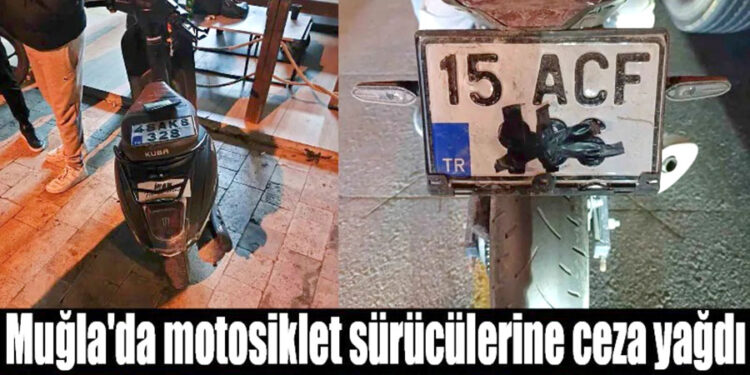 Bodrum’da motosiklet sürücülerine ceza yağdı