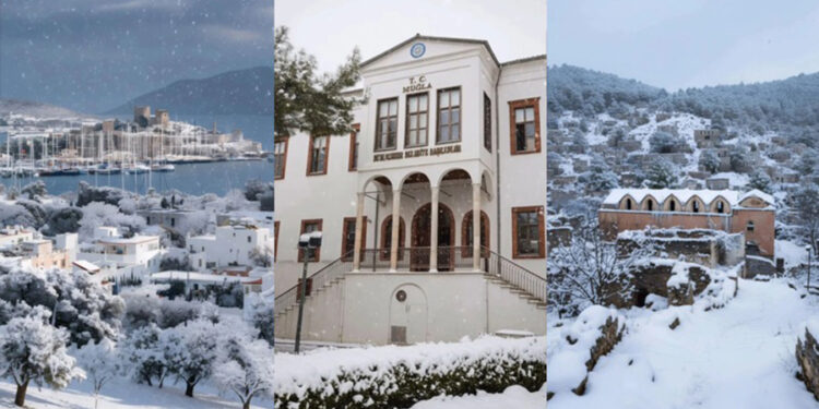Yapay Zeka Hayali Gerçeğe Dönüştürdü: Muğla Bembeyaz Kara Büründü!