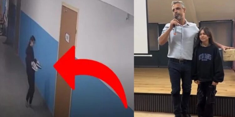 Paspas yapılan alanı kirletmemek için ayakkabılarını çıkarttı