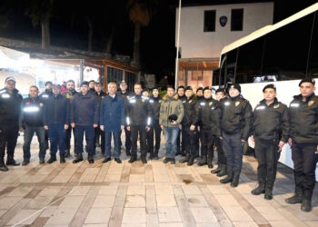 Bodrum Kaymakamı Sırmalı Yılbaşı Gecesi Güvenlik Noktalarında